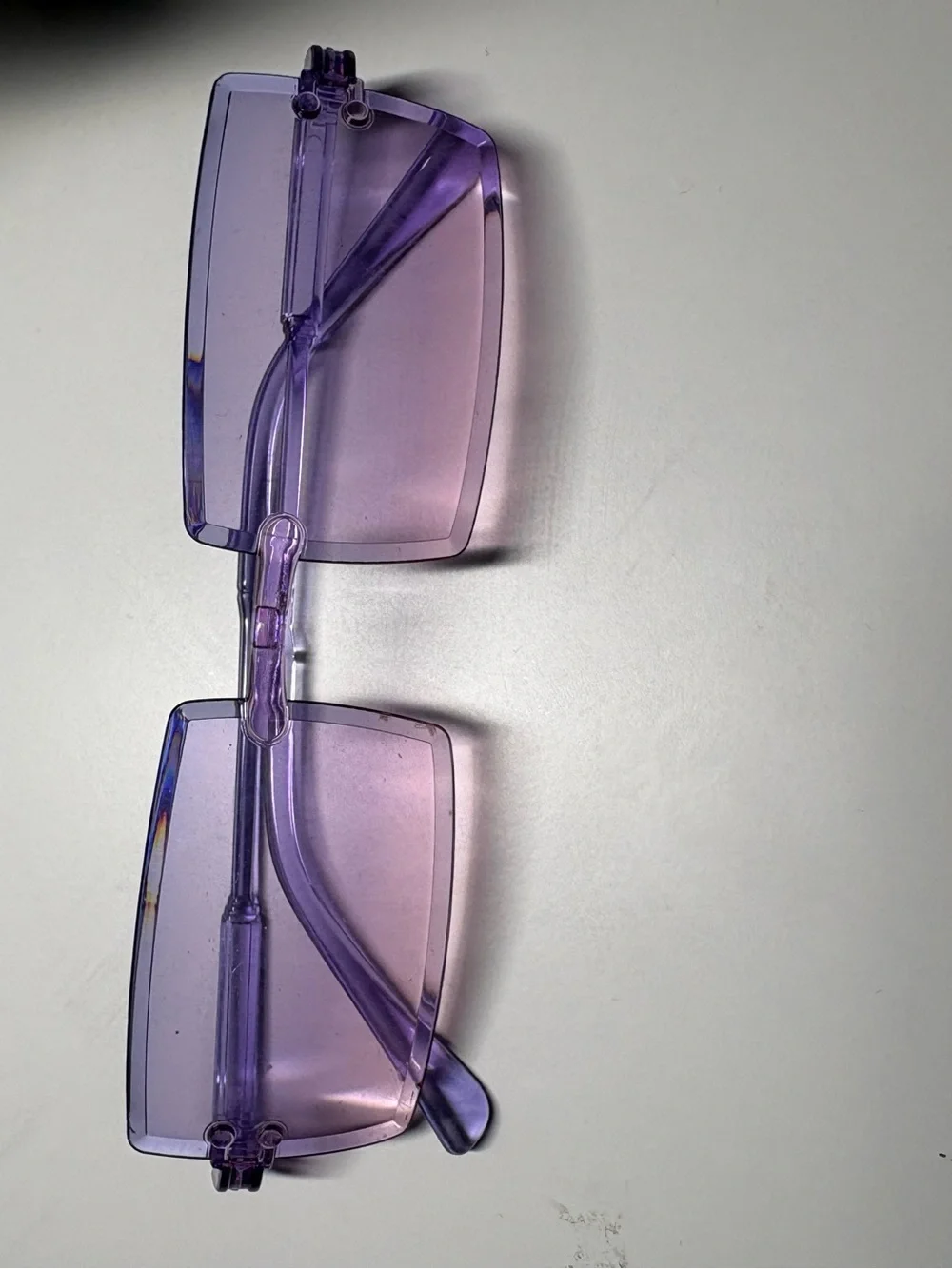 Purple Women’s Rectangular Fashion Sunglasses